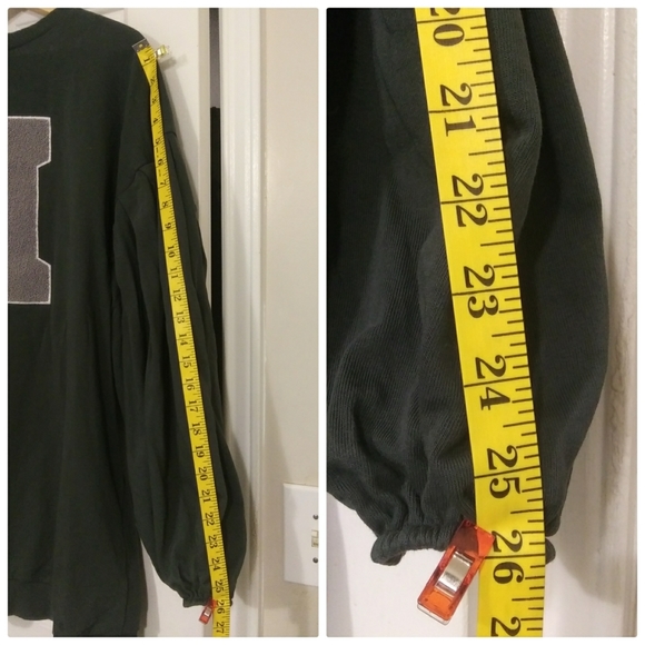 NWOT ASOS Tall Oversized Balloon Sleeve Applique Mini Dress in Green-Size Small - Picture 6 of 6